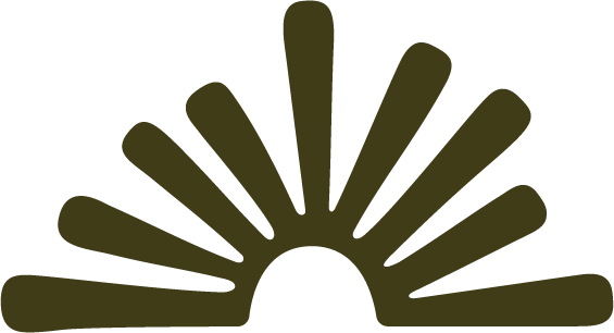 Abstract drawing of a sun