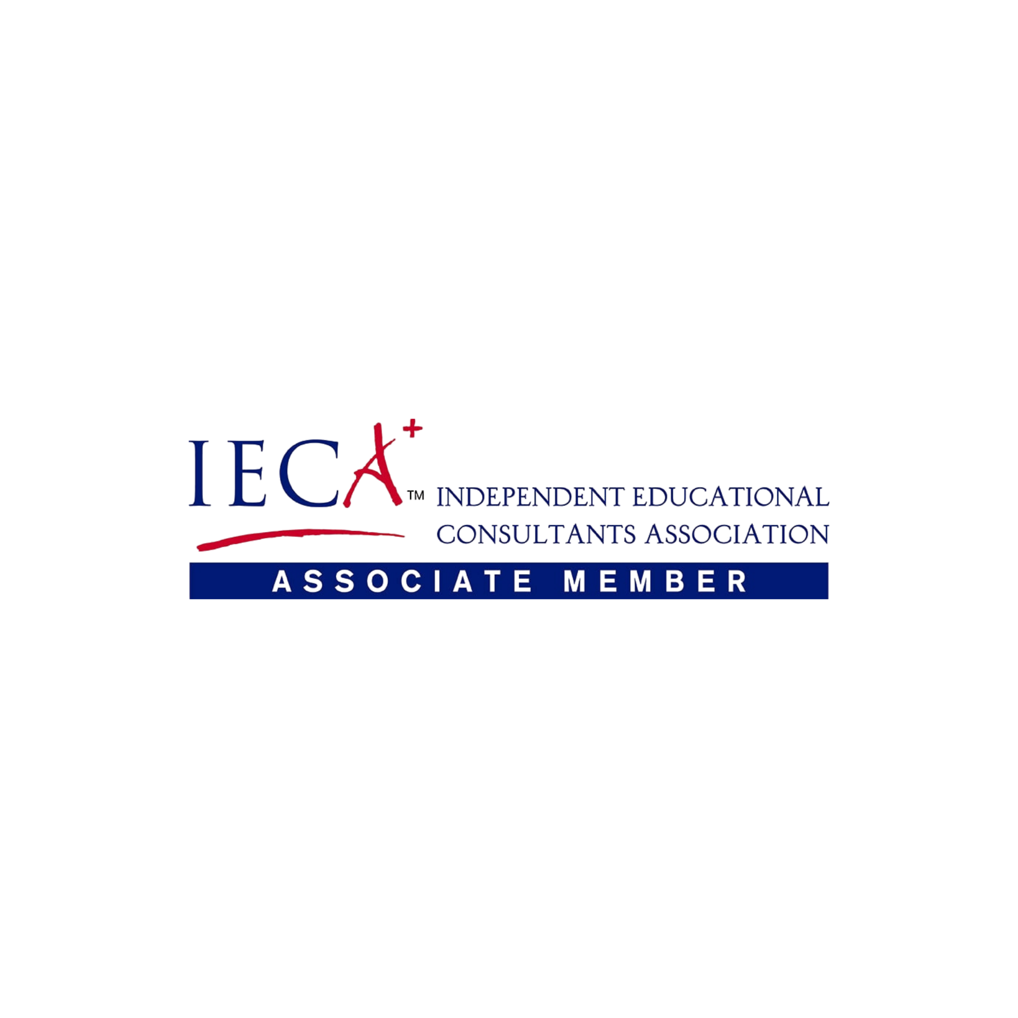 Logo of the Independent Educational Consultants Association with a stylized red graduation cap and blue text.