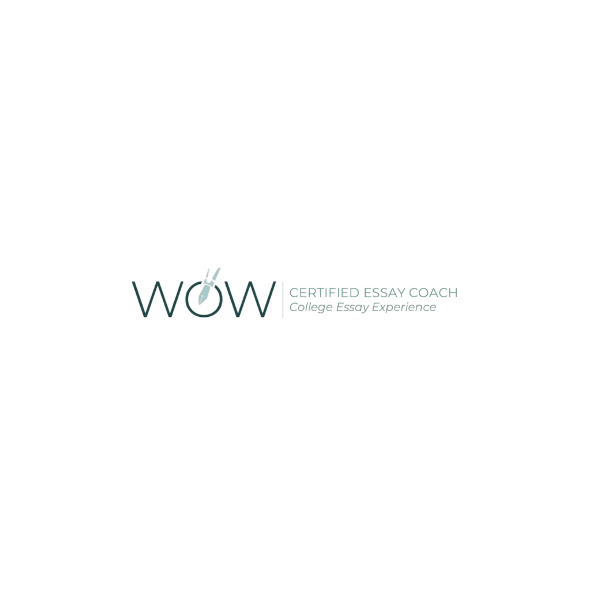 Certificate of essay coaching with a logo and text stating 'Certified Essay Coach' and 'College Essay Experience'.