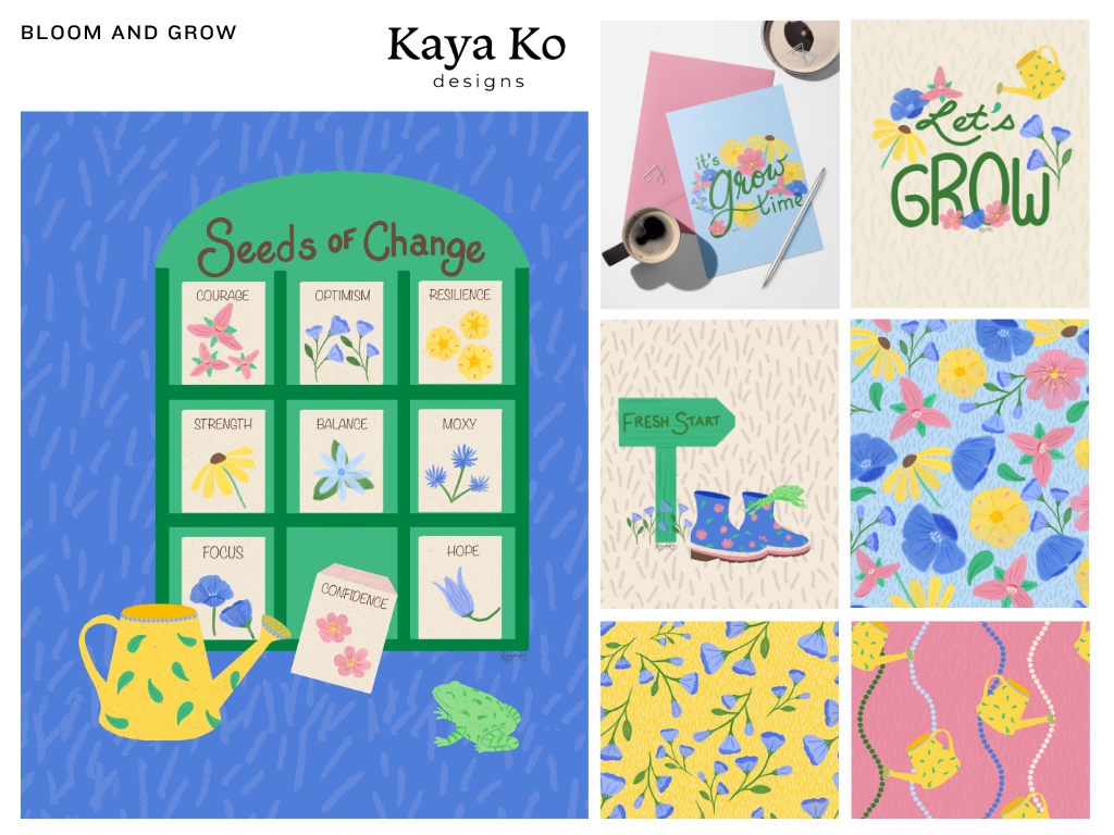 Bloom and Grow Collection by Kaya Ko Designs