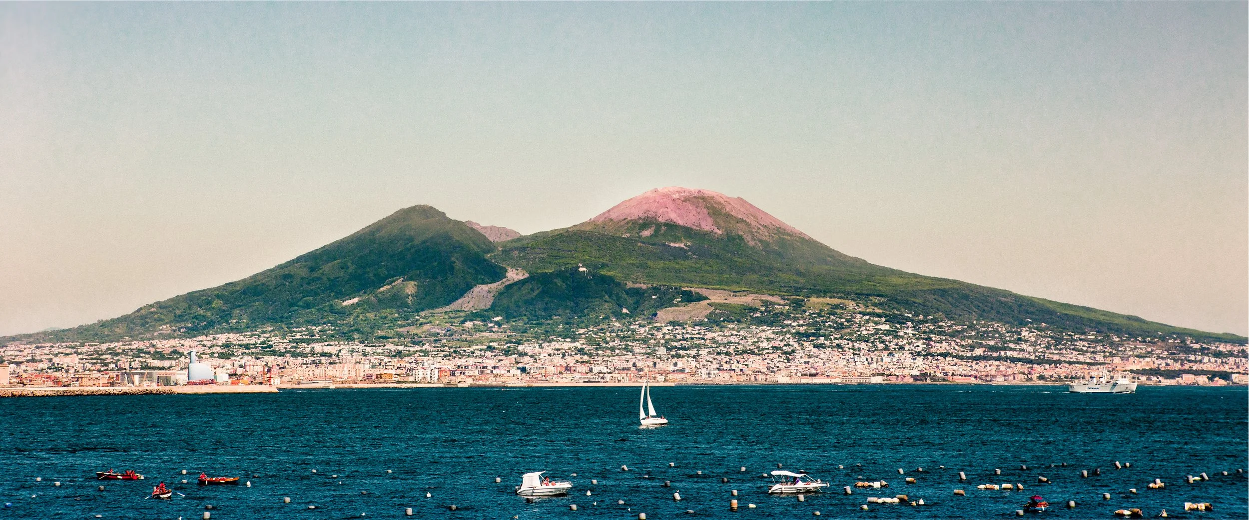 Naples & Mt. Vesuvius Photography Print