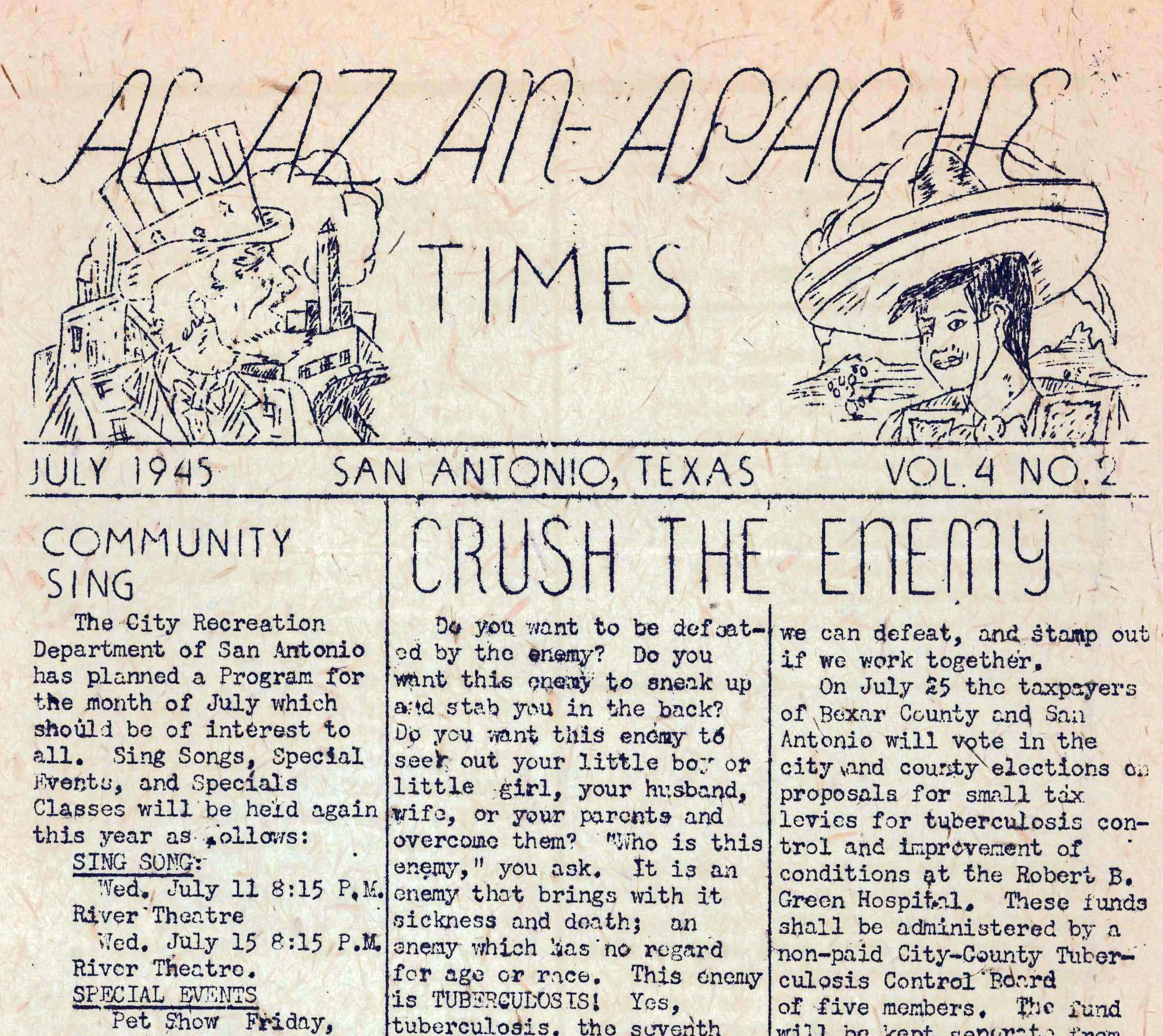 Alazan-Apache Times, July 1945