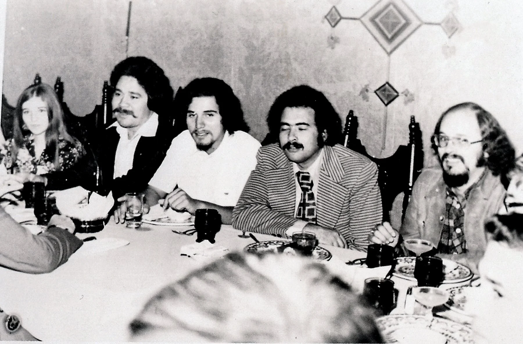 "The Chicano Studies conference in El Paso...and you see me here, the lone ranger Chicana with mainly men at the conference, as far as I could see. This was about 1975."