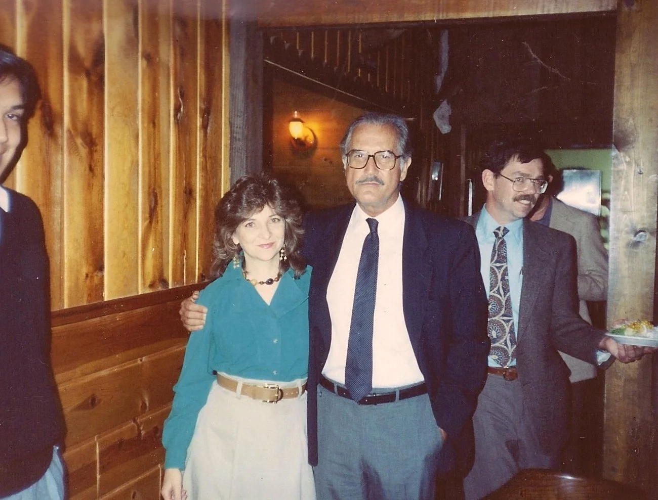 Carmen Tafolla with Mexican Author, Carlos Fuentes, undated