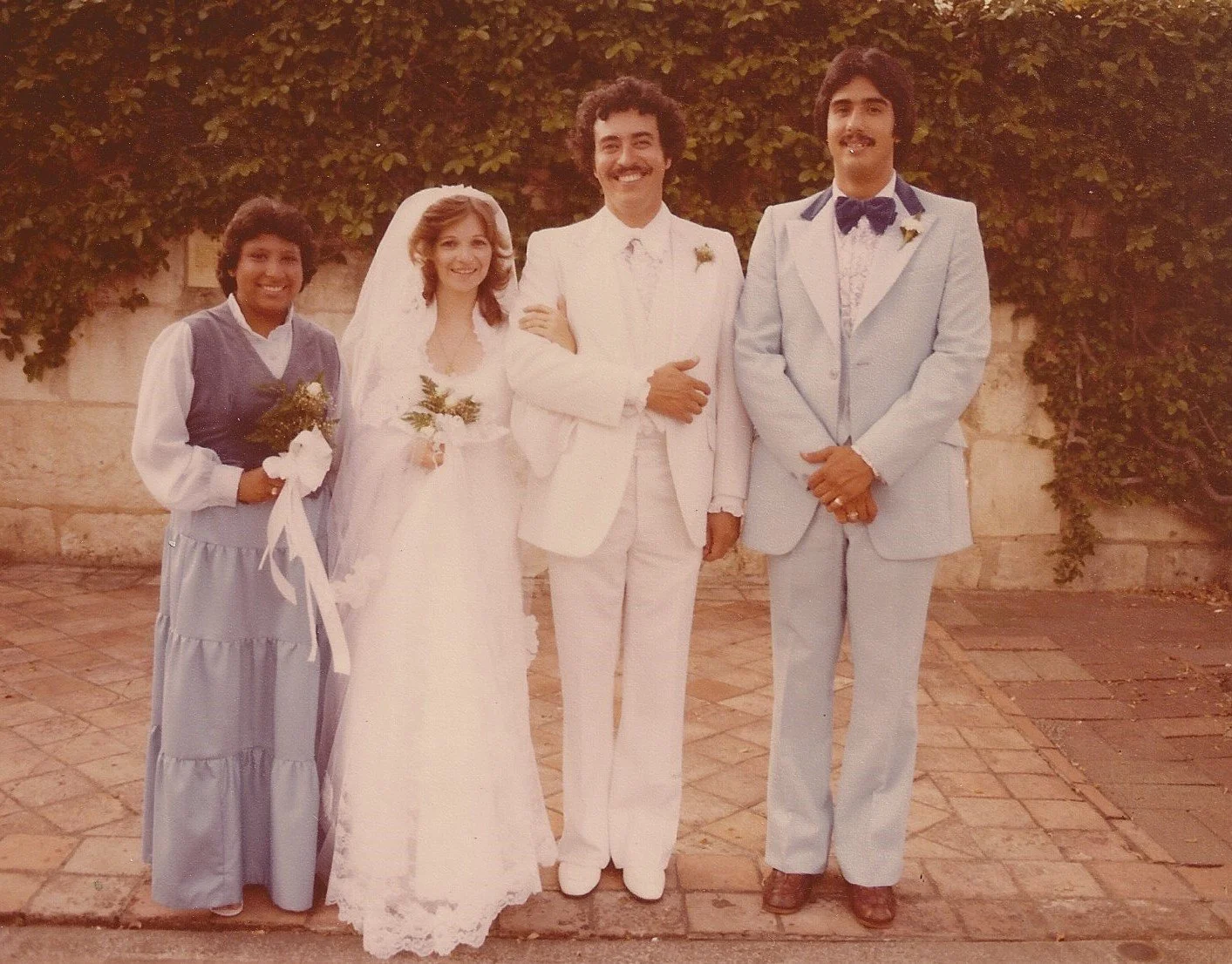 "1979, Wedding to Ernesto M. Bernal, with whom I vowed to have as non-sexist a marriage as we could manage in this very sexist society. I kept my professional name and he kept his."