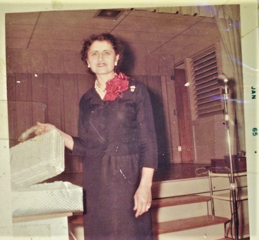 Cecilia Moreno, president of Margil Elementary PTA, January 1965, Courtesy of Beatrice Moreno