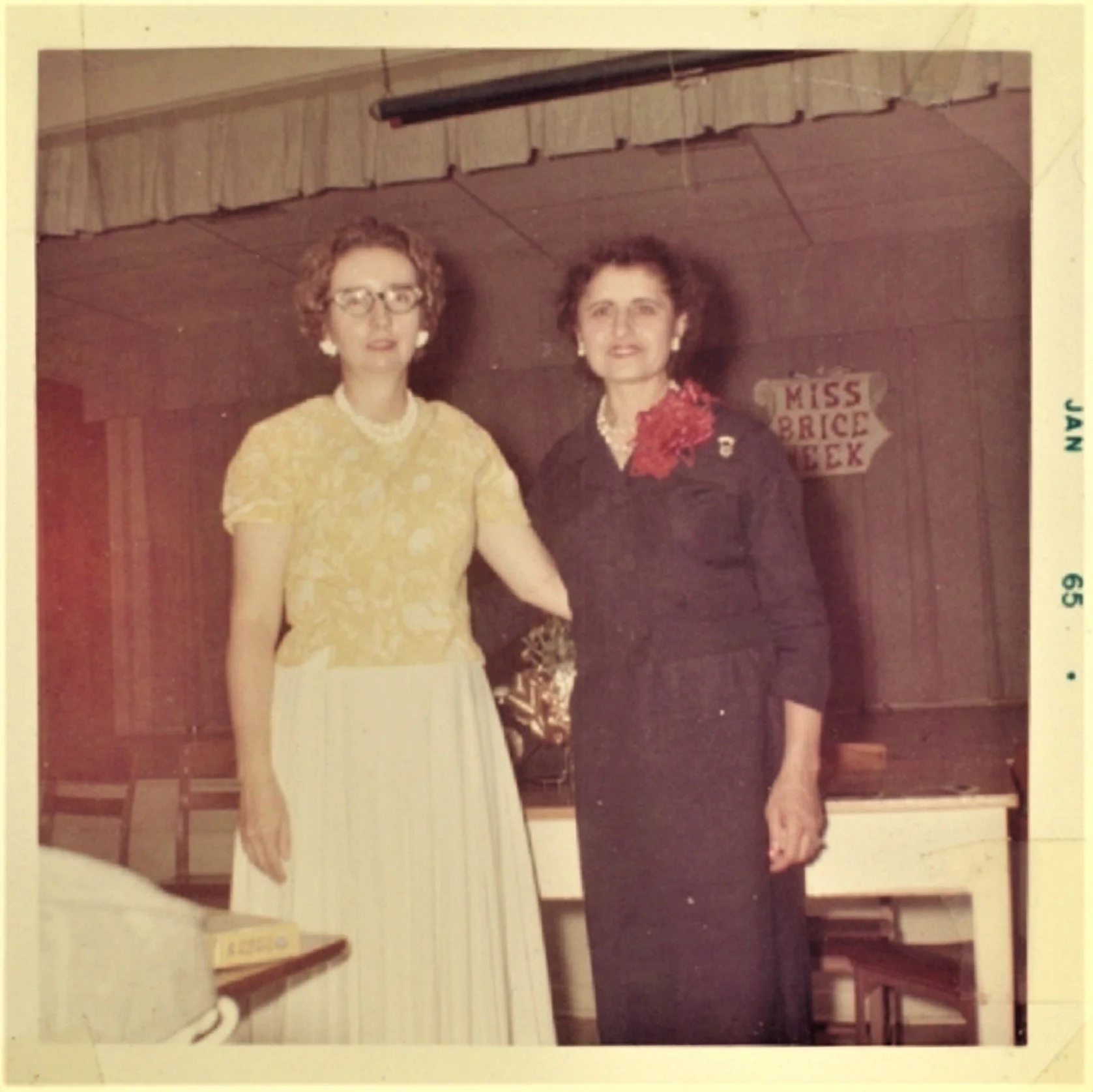 Cecilia Moreno, president of Margil Elementary PTA, January 1965, Courtesy of Beatrice Moreno
