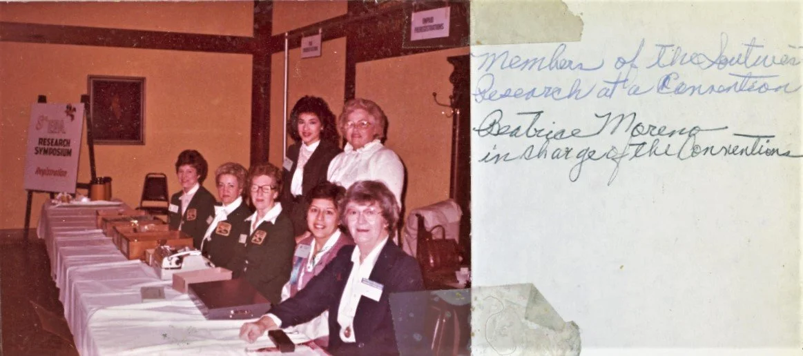 Beatrice Moreno (seated, second from front) continues in the activism that her mother Cecilia handed down to her. Courtesy of Beatrice Moreno