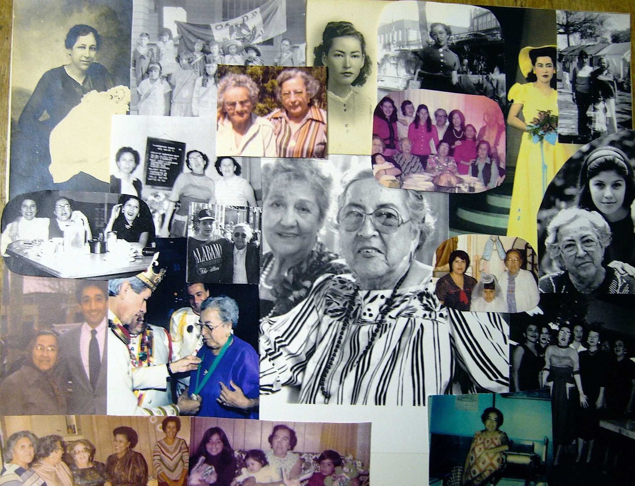 Collage for Lola's Funeral. Photo courtesy of María A. De la Cruz