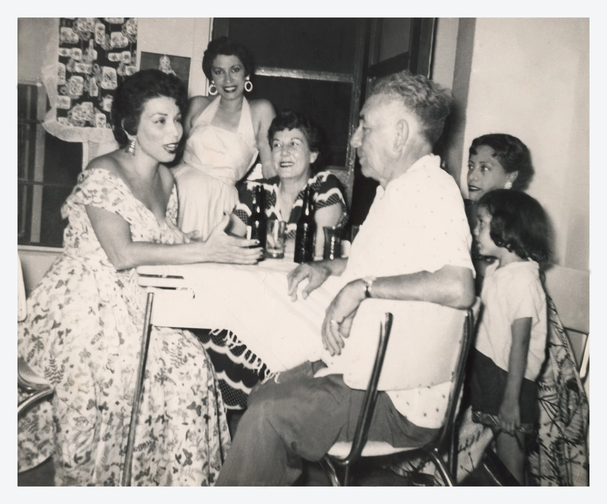 Eva Garza with her father and famliy, Courtesy Esperanza Peace and Justice Center, San Antonio, Texas