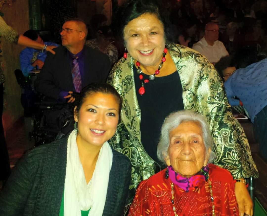 Gloria with her daughter Vanessa and her mother Luz "Lucy" Salazar, who died just weeks later at the age of 95. Luz was Gloria's inspiration for starting AVANCE.