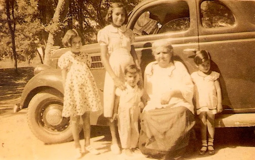 Isabel Casillas, with her grandmother Teresa Rocha, Courtesy Graciela Sánchez y familia 