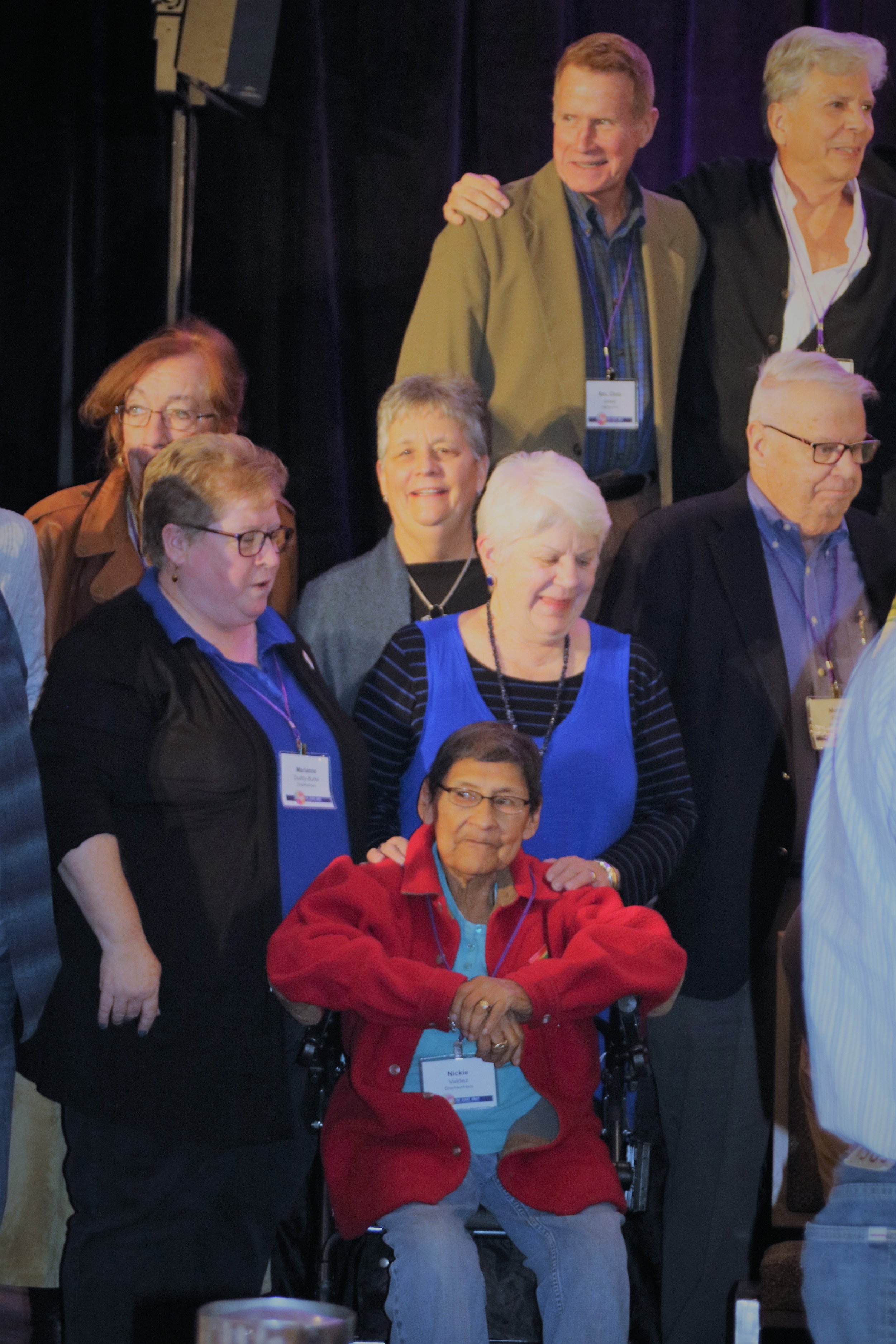 Nickie Valdez with other LGBTQ Christian leaders. "Rolling the Stone Away: Generations of Love and Justice" Conference, St. Louis, Missouri, October 31-November 2, 2017