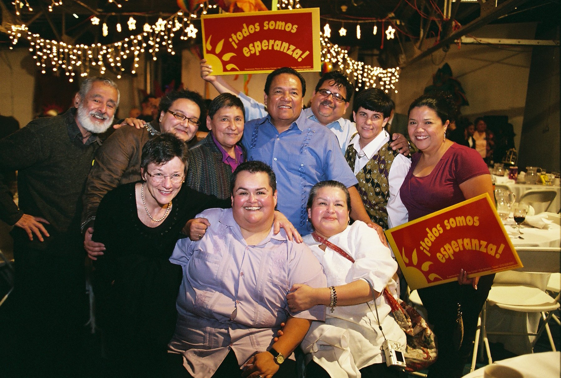 Nickie Valdez received an award for a lifetime of activism at the Esperanza Peace and Justice Center 20th Anniversary Dinner, October 26, 2007, Photographer: Antonia Padilla 