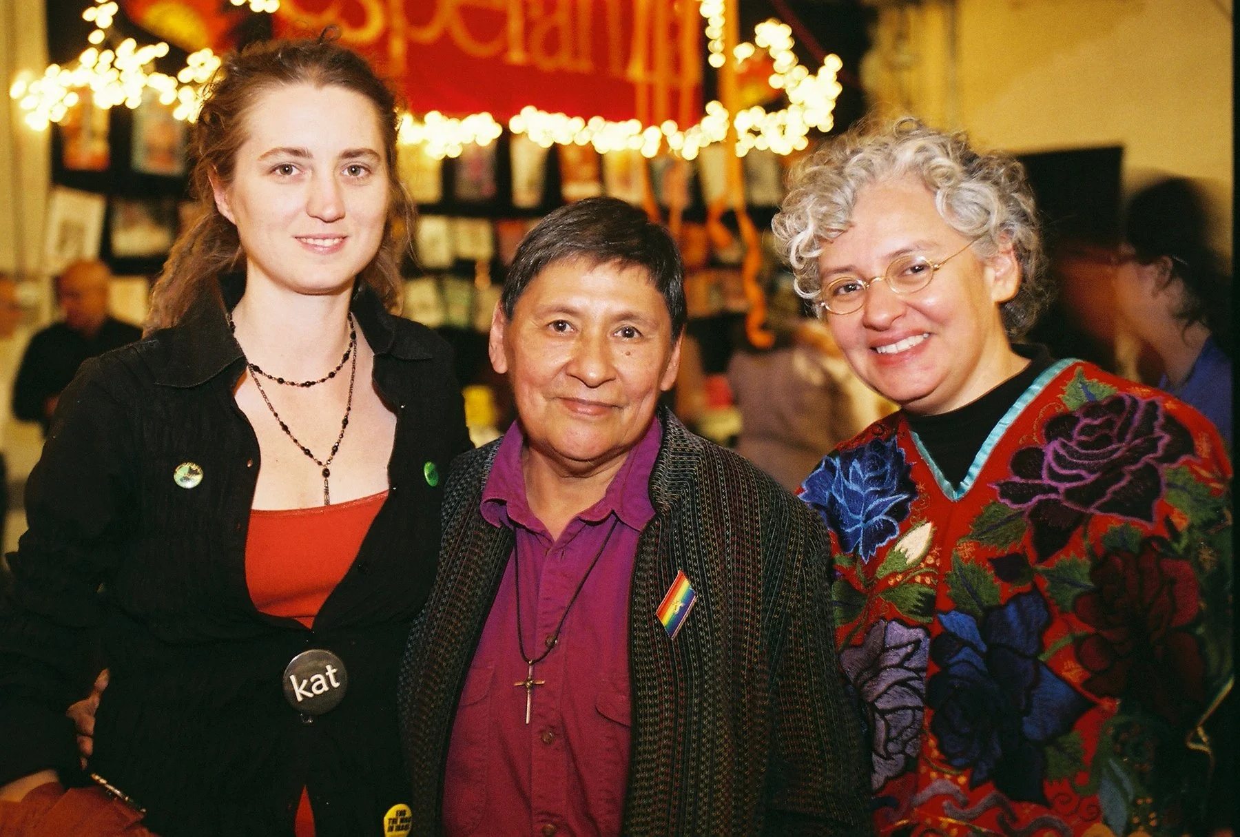 Nickie Valdez received an award for a lifetime of activism at the Esperanza Peace and Justice Center 20th Anniversary Dinner, October 26, 2007, Photographer: Antonia Padilla 