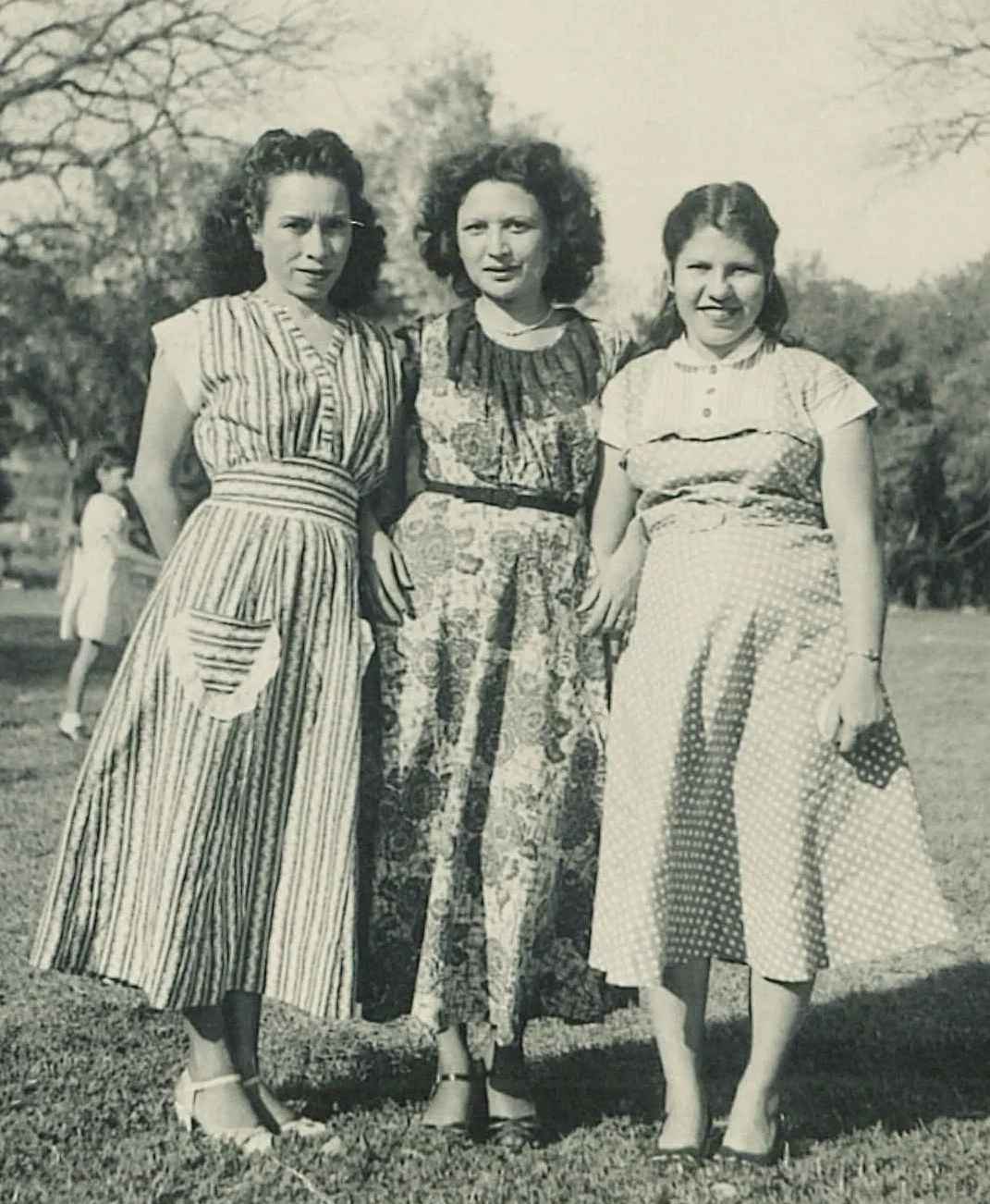 Olivia Sánchez Zamarripa and unidentified women, undated, Courtesy of Ramón Vasquez 