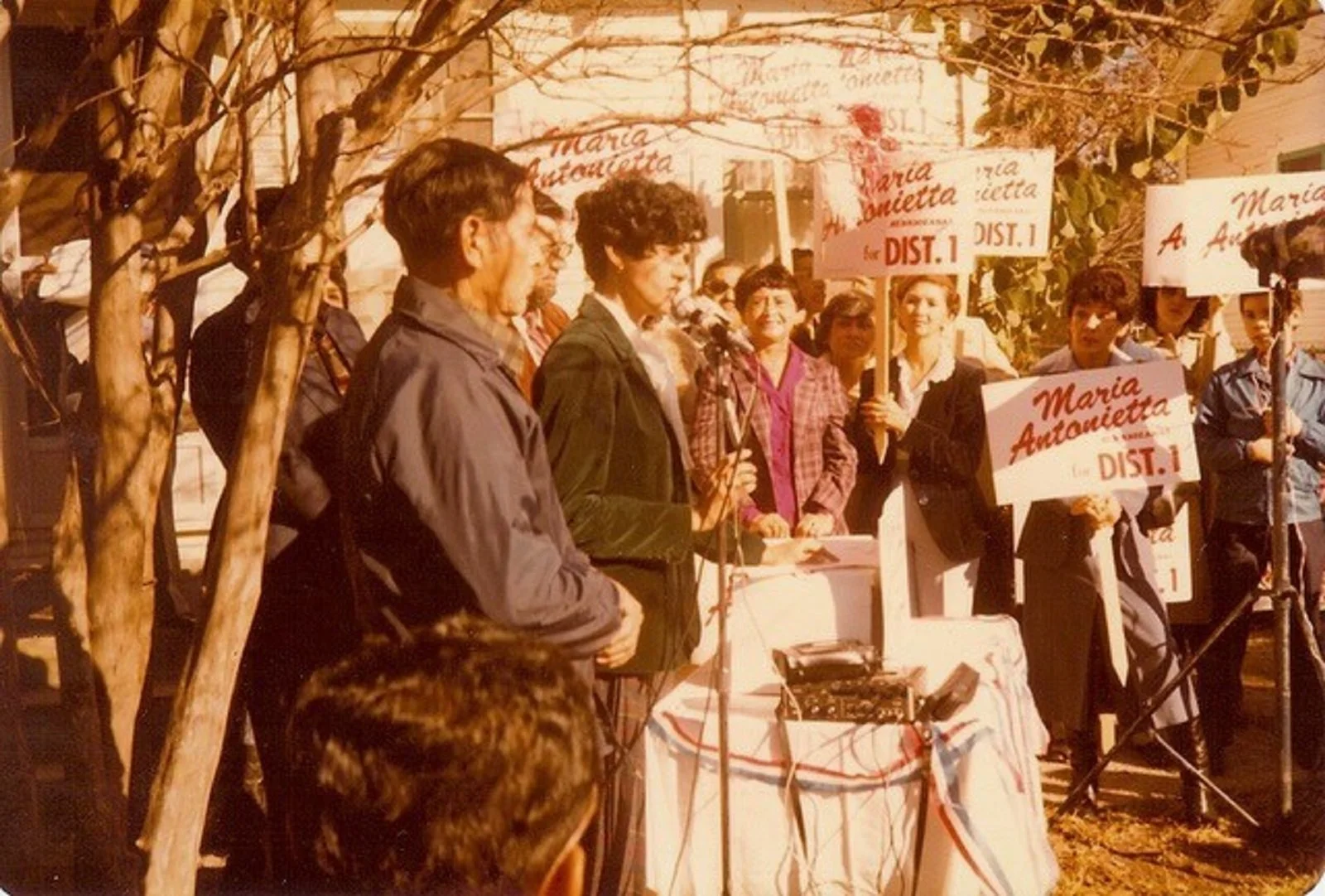 María Antonietta Berriozábal's campaign for City Council District 1, 1981. She served that district for five terms from 1981 to 1991. Courtesy of María Antonietta Berriozábal