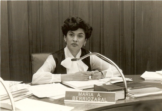 María Antonietta Berriozábal served City Council District 1 for five terms from 1981- 1991, Courtesy of María Antonietta Berriozábal