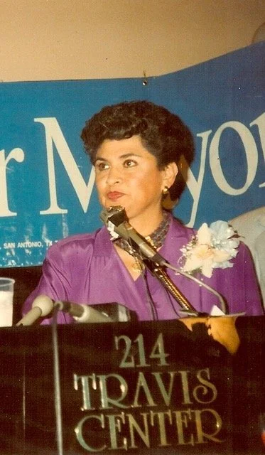 María Antonietta Berriozábal campaigns for Mayor, 1991. Courtesy of María Antonietta Berriozábal