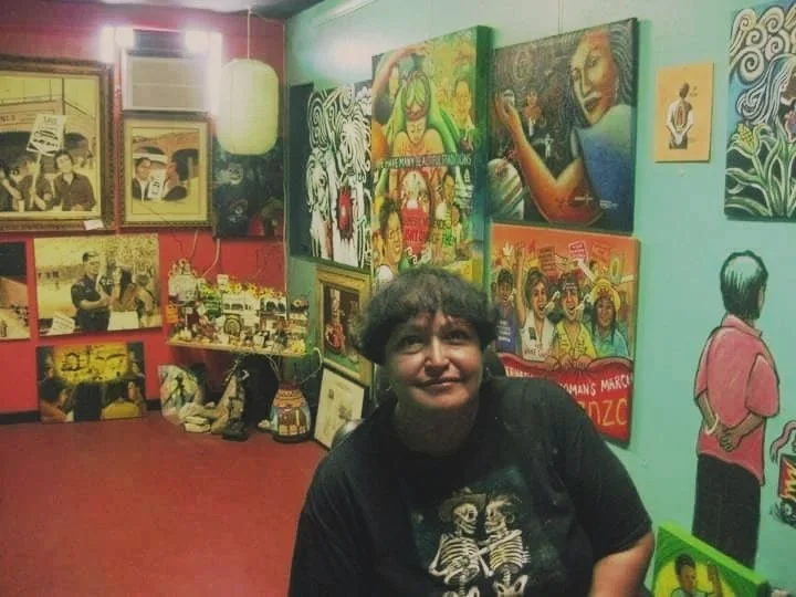 Rodríguez at her Gallista Exhibit, Courtesy of Mary Agnes Rodriguez 