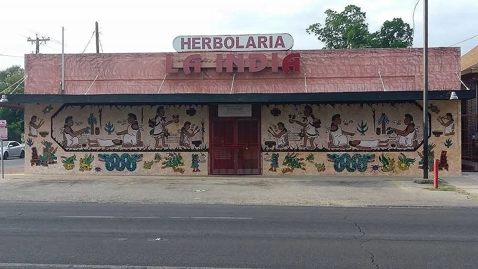 "Stained Glass Mosaic Mural Para Herbolaría La India" Mural, c 2004, Courtesy of San Anto Cultural Arts