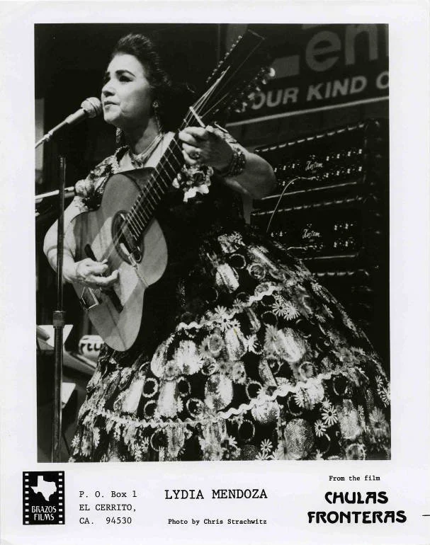 Promotional photograph of Lydia Mendoza in "Chulas Fronteras"