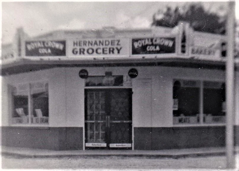 Hernández Grocery Store and Bakery in 1952 (Photo by Elizabeth Rocha)