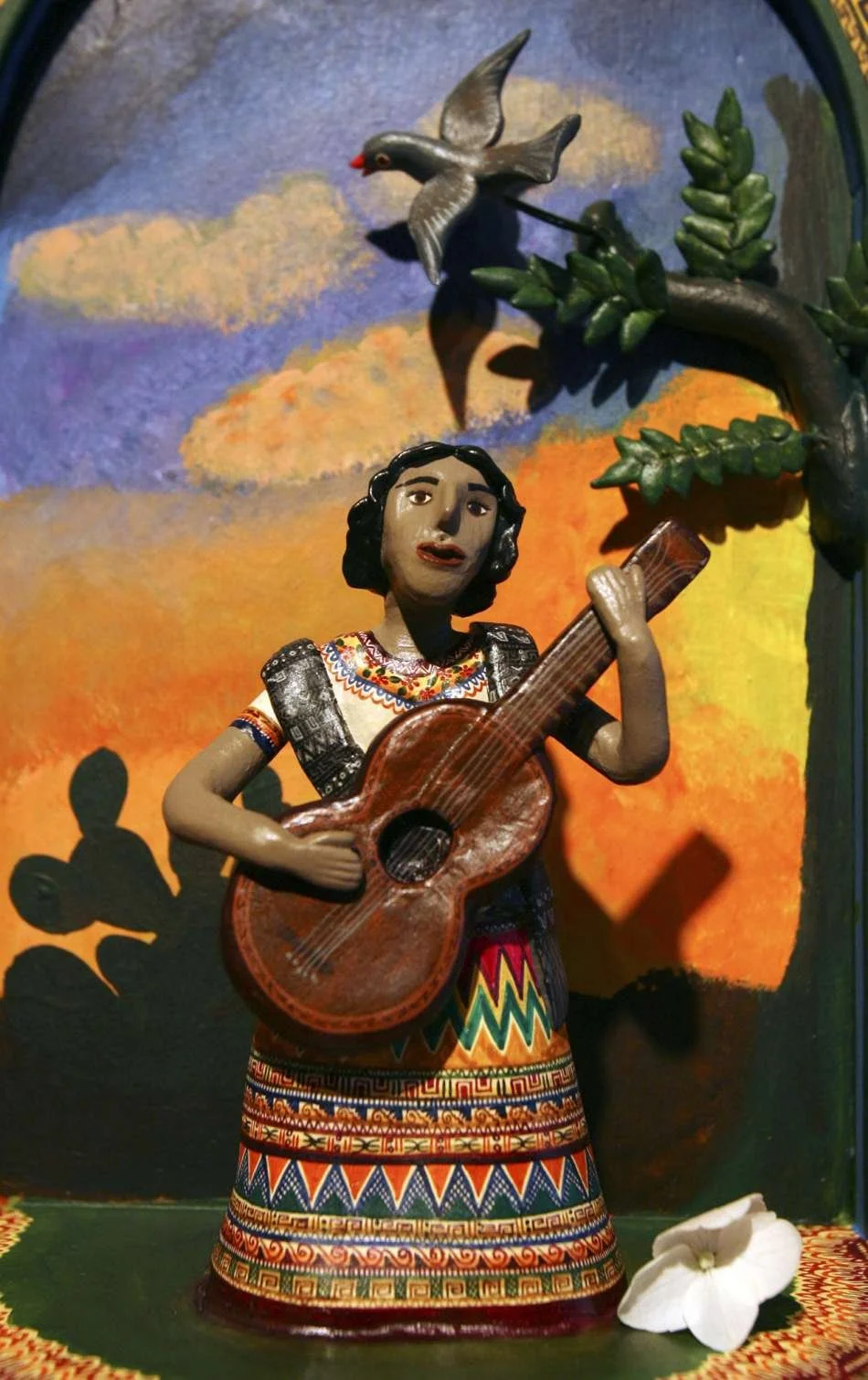  A section of the nicho Lydia Mendoza, by Veronica Castillo, 2007, At the Esperanza Peace &amp; Justice Center  