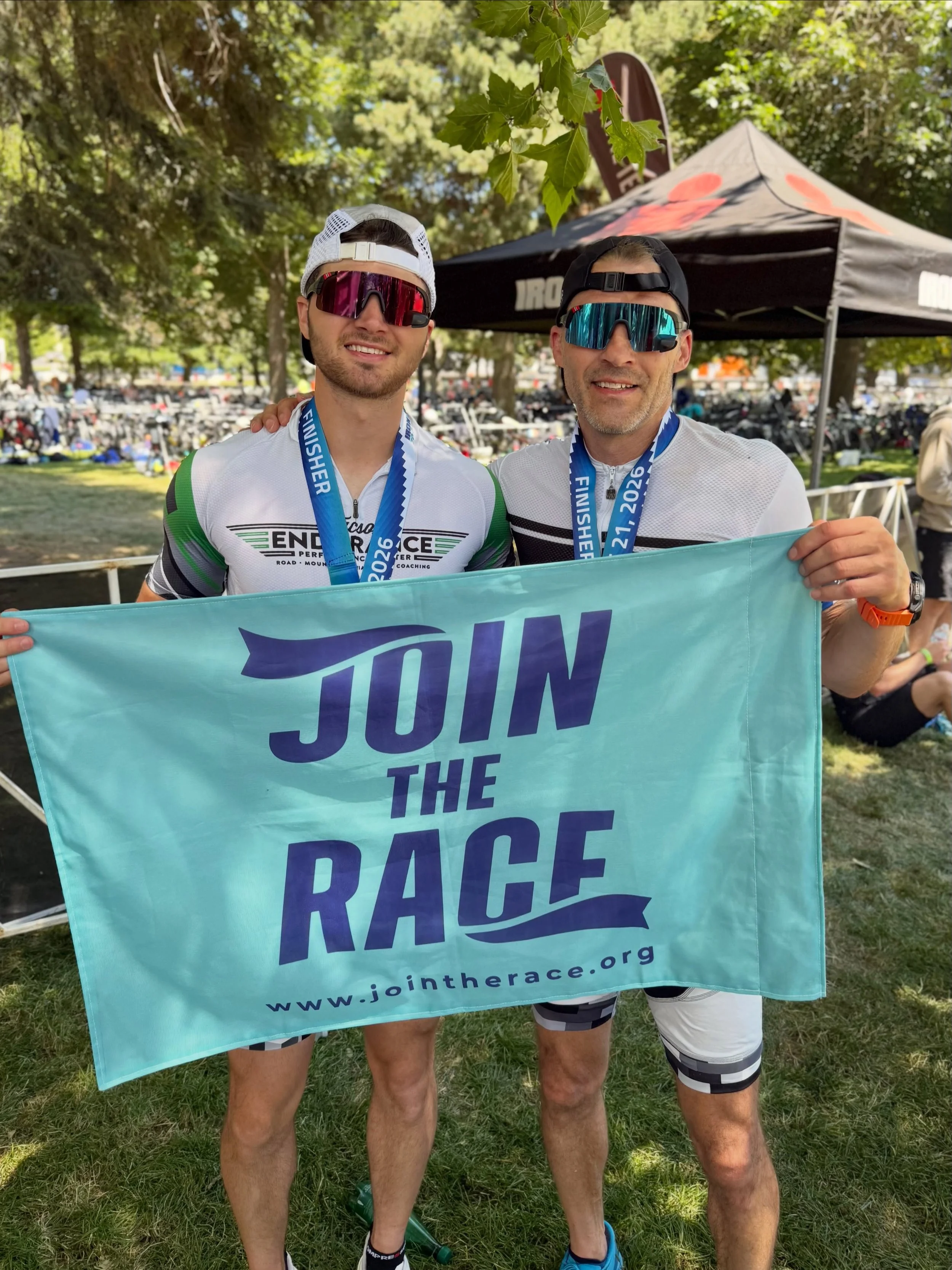 This past weekend, Join the Race crossed its first finish line in Coeur d&rsquo;Alene! 🏁

In less than a week of fundraising leading up to the Ironman 70.3, Dad and I feel privileged&nbsp;to have carried $10,106 to the finish line in support of MN A