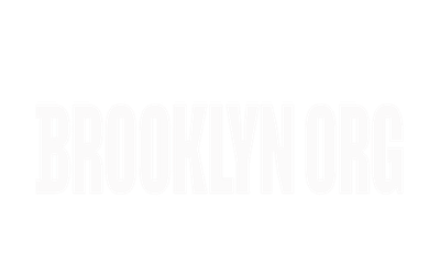 Brooklyn.org logo with white text on a black background.