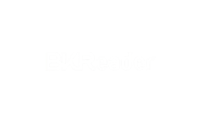 BK Reader logo in black and white