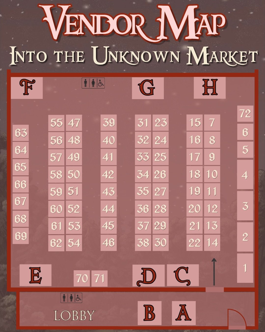 THE VENDOR MAP IS HERE🍁🍂🎃

We have an incredible line up of vendors that will be selling fall, Halloween, fandom, Disney inspired, and ofc Over the Garden Wall inspired items!🫖🐸

There&rsquo;s no wall to jump over just join us at The Event Cente