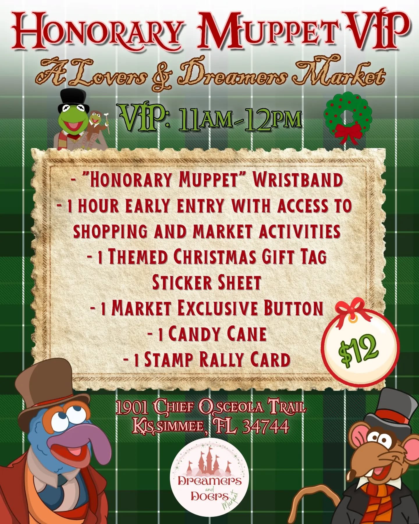 🎄🐸 Become an Honorary Muppet VIP at A Lovers and Dreamers Market happening November 15th! You can find the link in our bio now!

🕯️Your $12 VIP ticket includes:

- 1 hour early entry (11 AM&ndash;12 PM)
- Early access to shopping and market activi