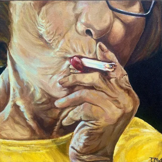 "Say Goodnight Graice" 2/3 - acrylic on canvas