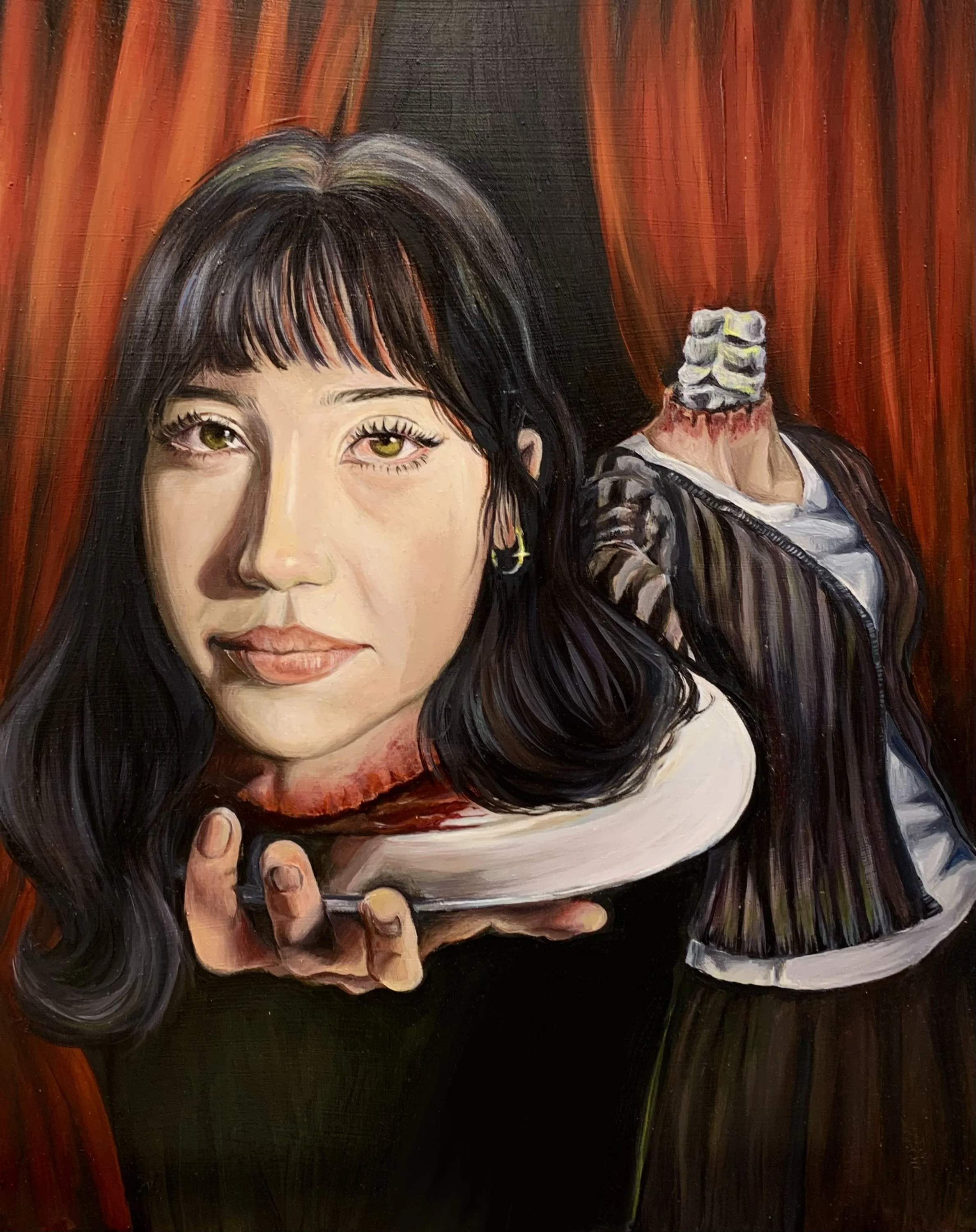 "Dinner and a Show" - 16 x 20" oil on aluminium panel 