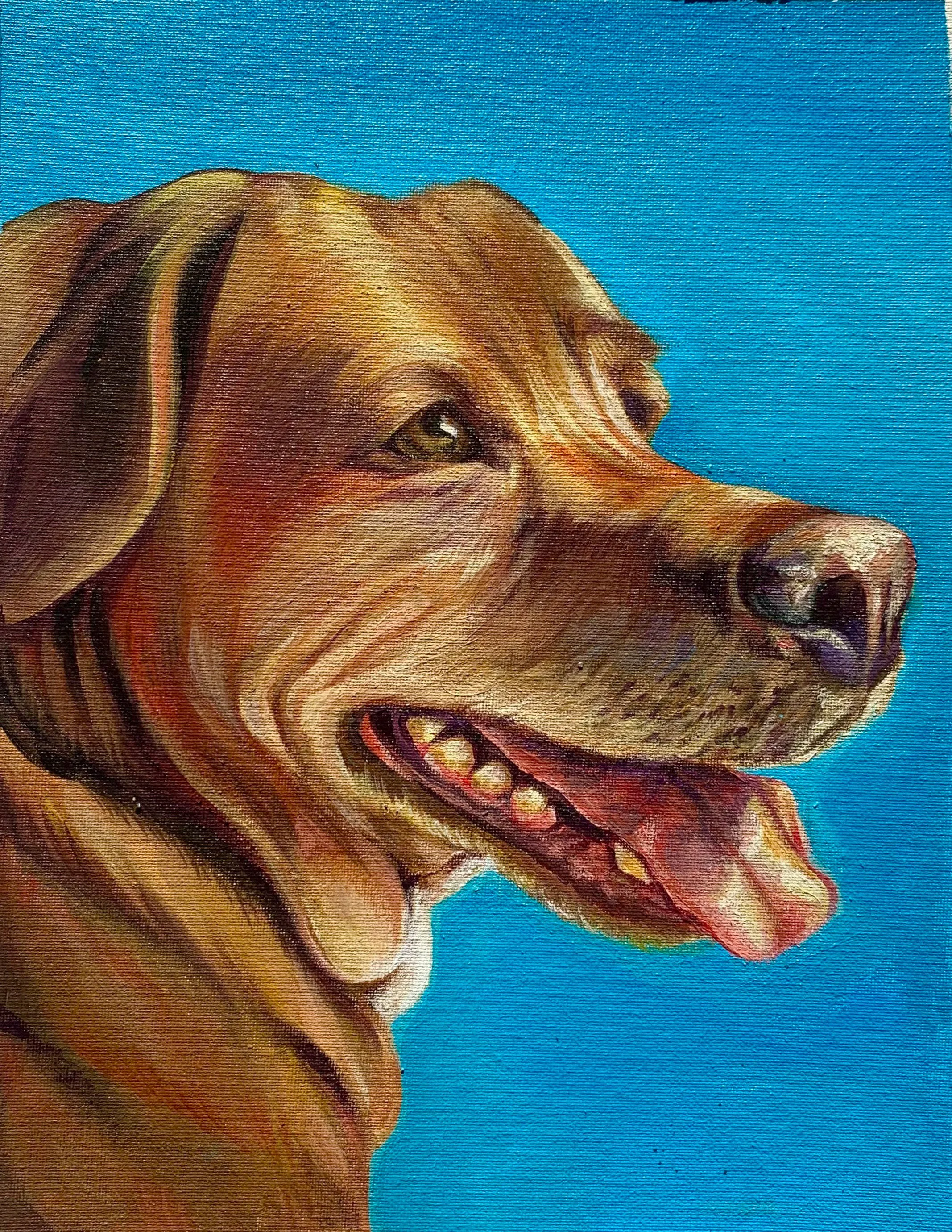 "Max" - acrylic on canvas panel 