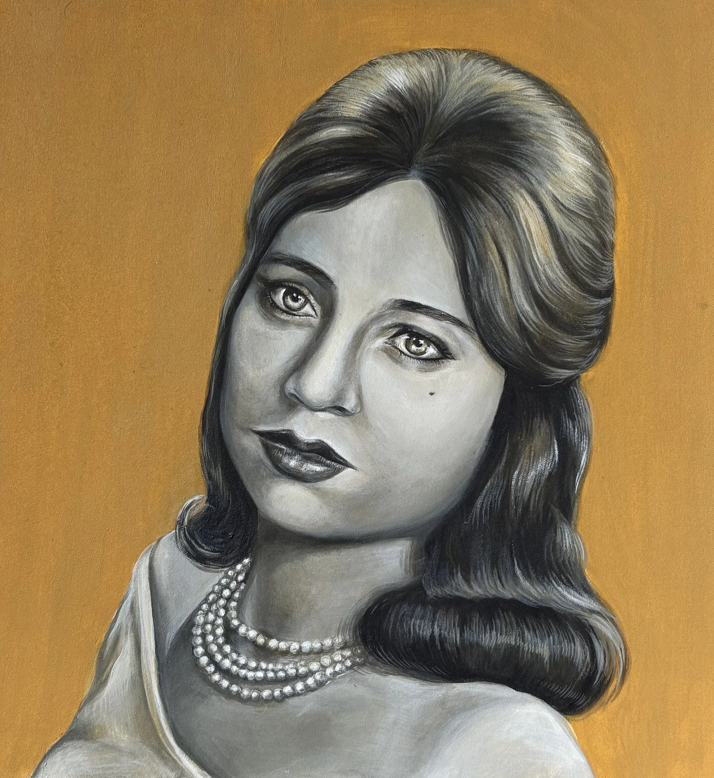 "Amira"- acrylic on illustration board  
