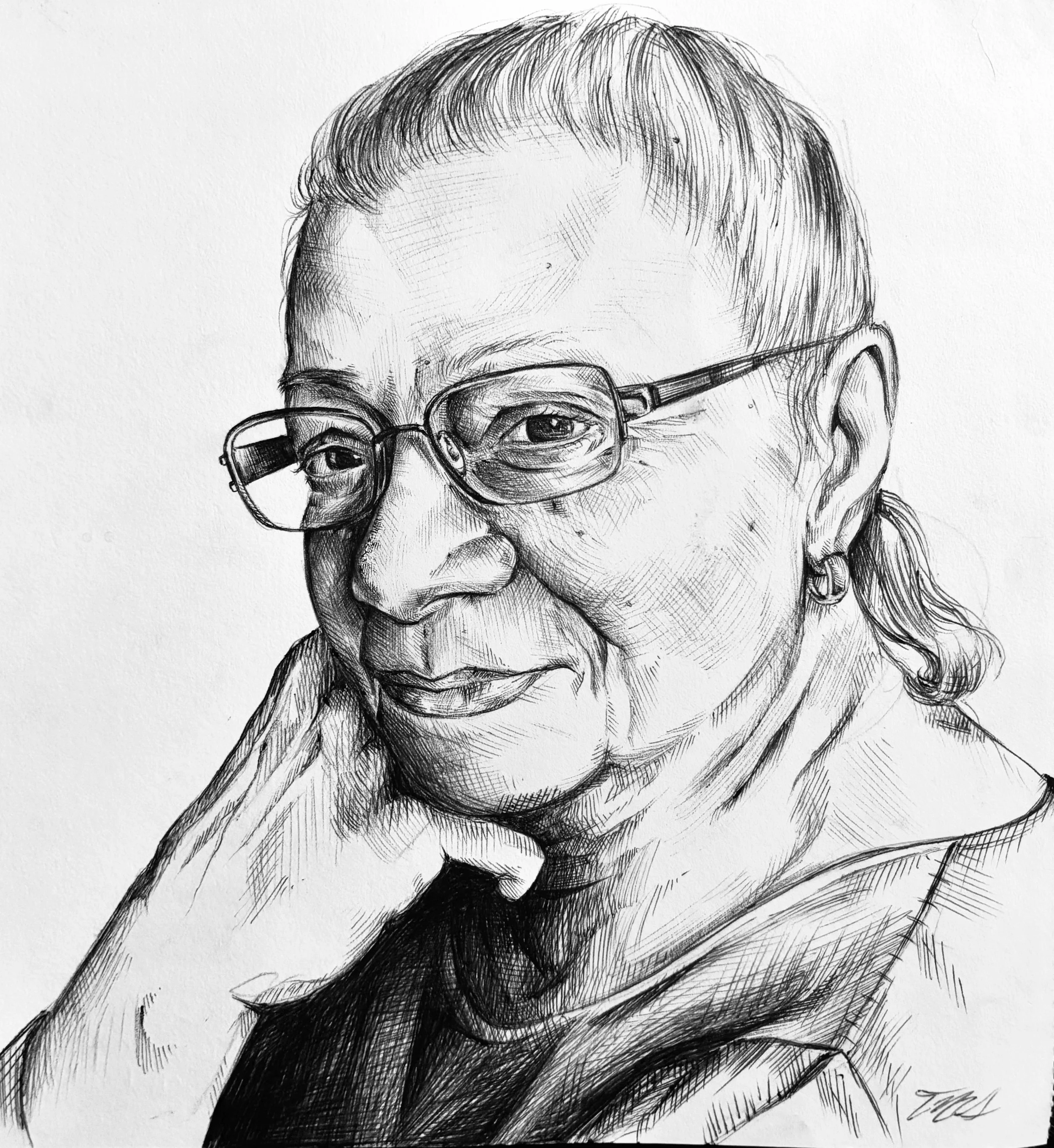 "Amira"- ballpoint pen 