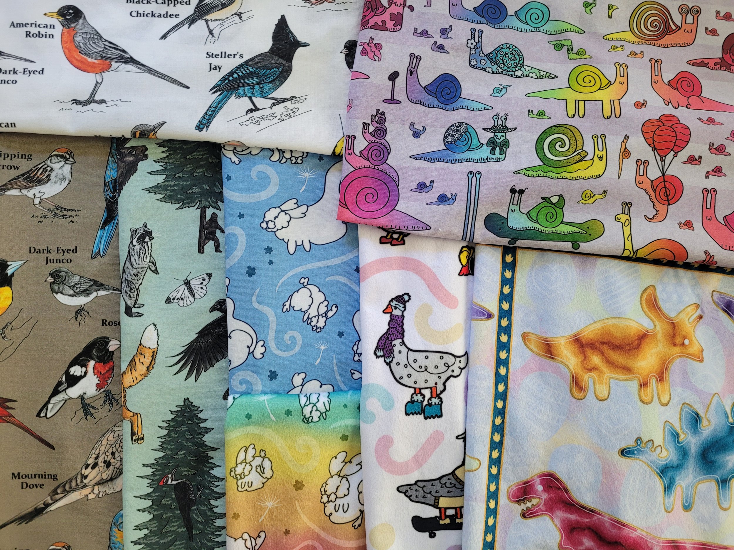 Image of a collage of fabrics.