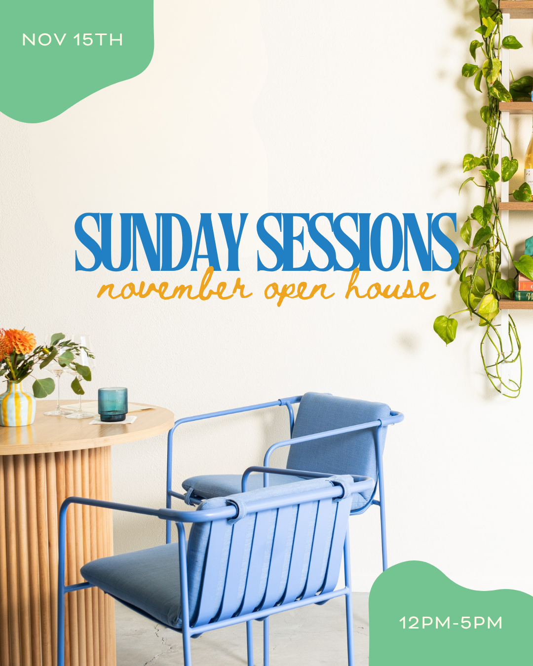 November Sunday Sessions open house at The River Club Napa.