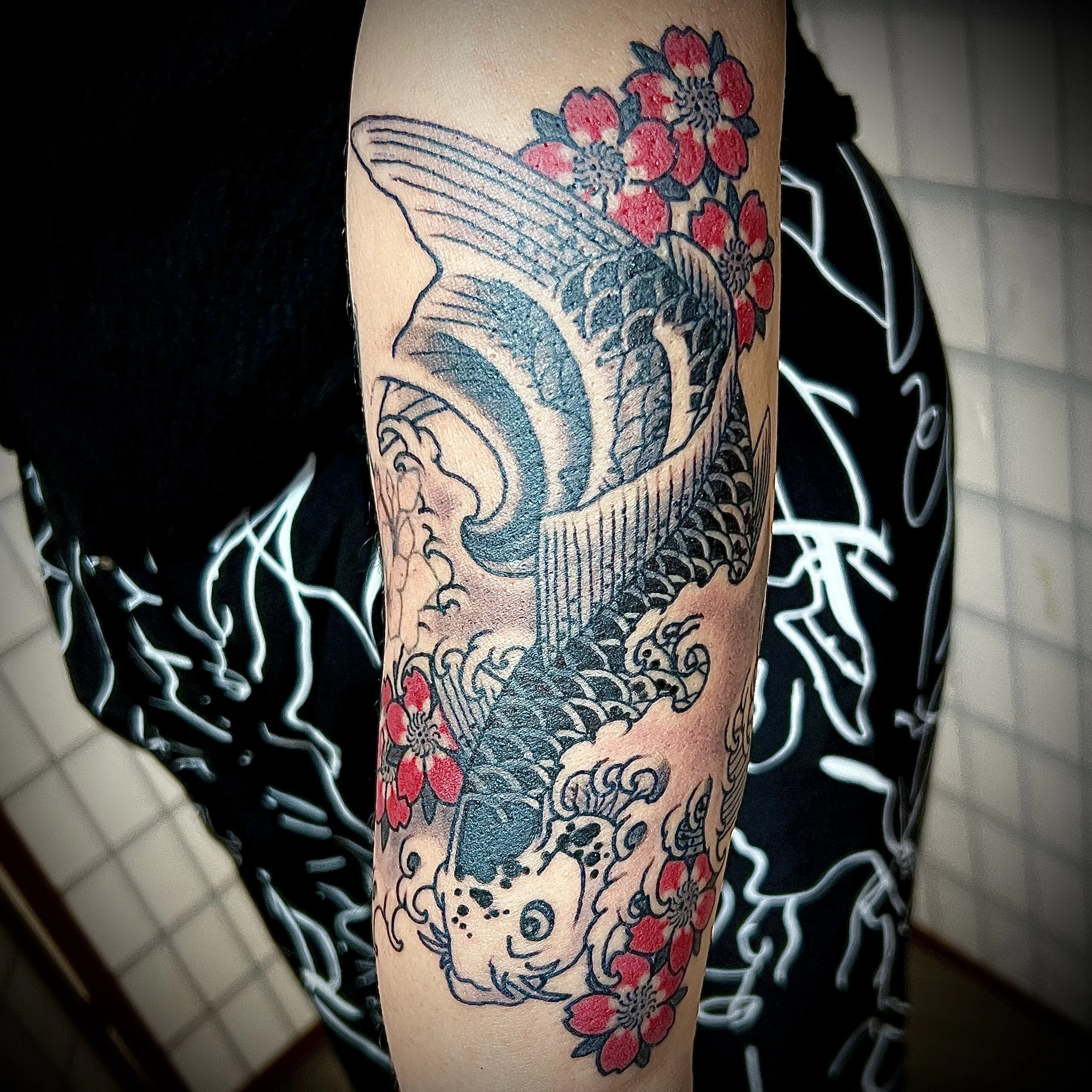 koi fish tattoo, tattoos for women, Japanese koi fish, koi design