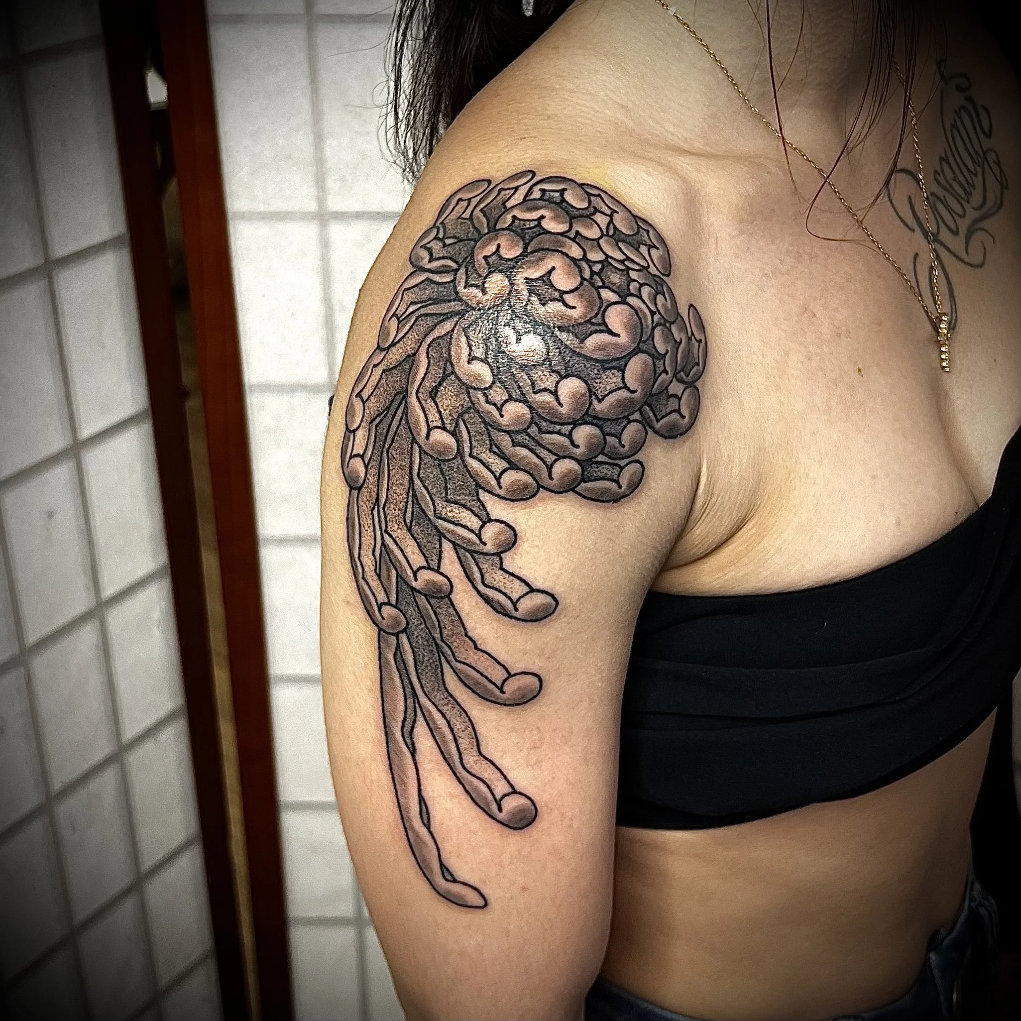 Japanese tattoo for women, floral tattoo design for women