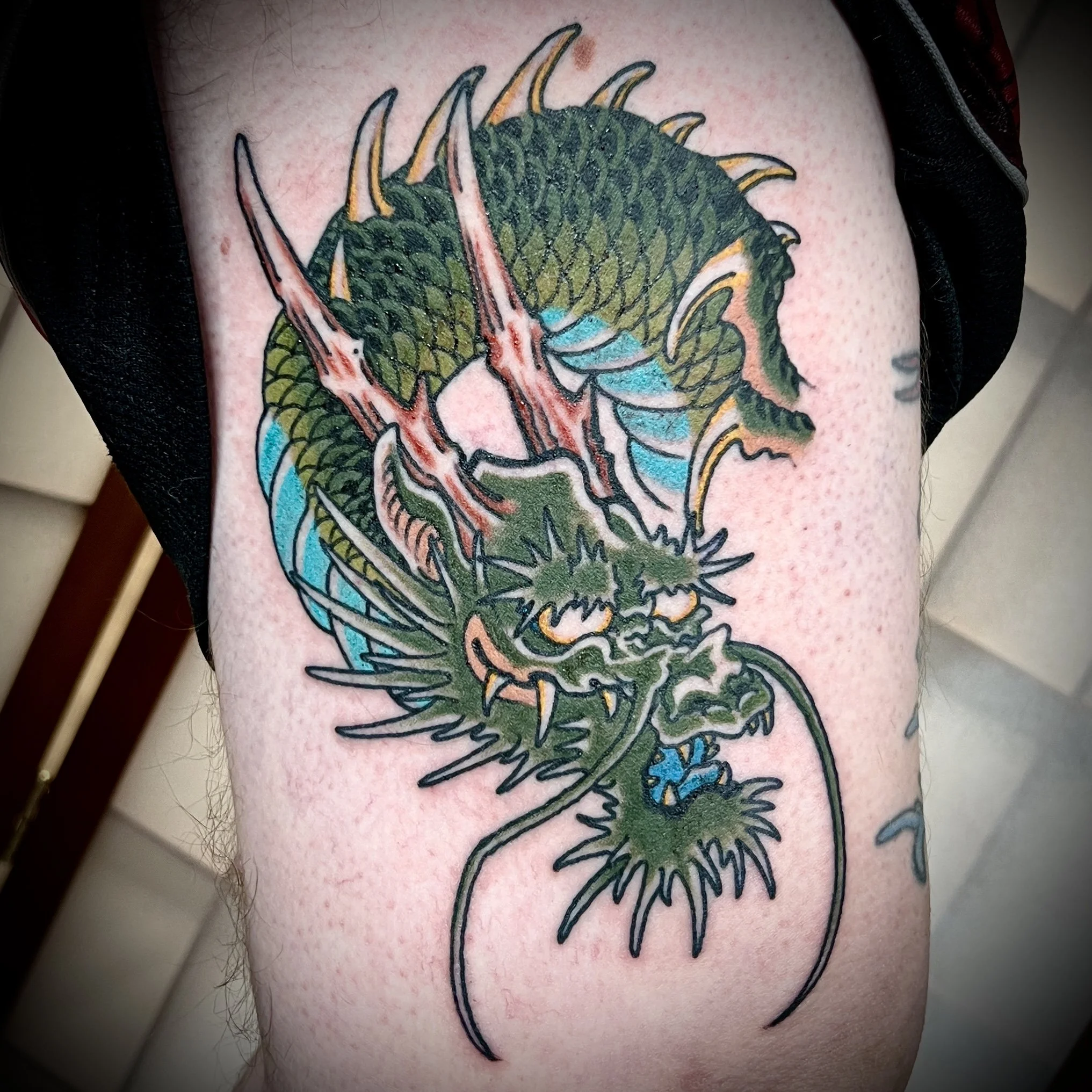 dragon tattoo, Japanese dragon, mens tattoo design
