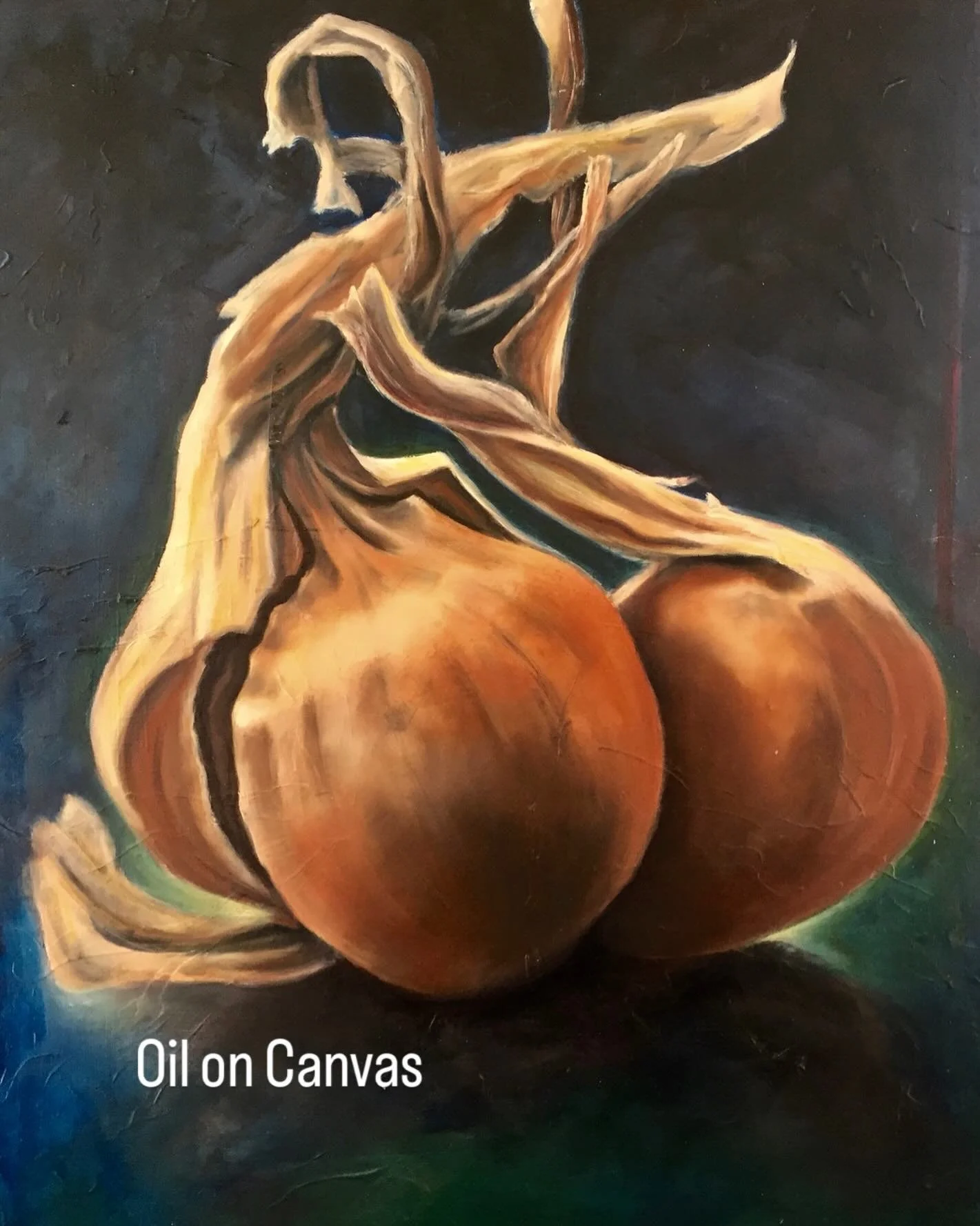 Check out my painting, &ldquo;Start with an Onion&rdquo;, up now as part of the @exhibizone FoodCanvas 2026 show.
