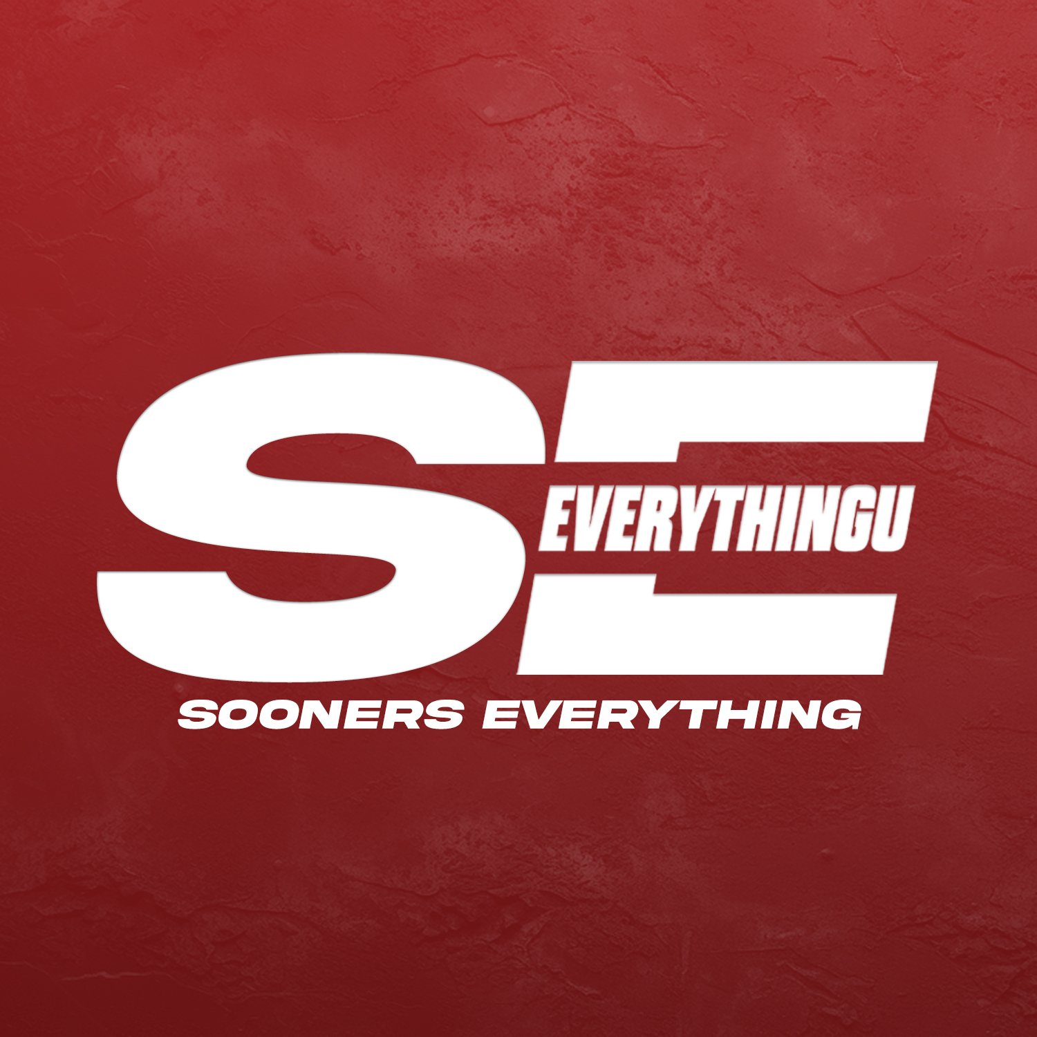 A red background with large white letter S and E, with the words 'Everything' inside the E and 'Sooners Everything' below.