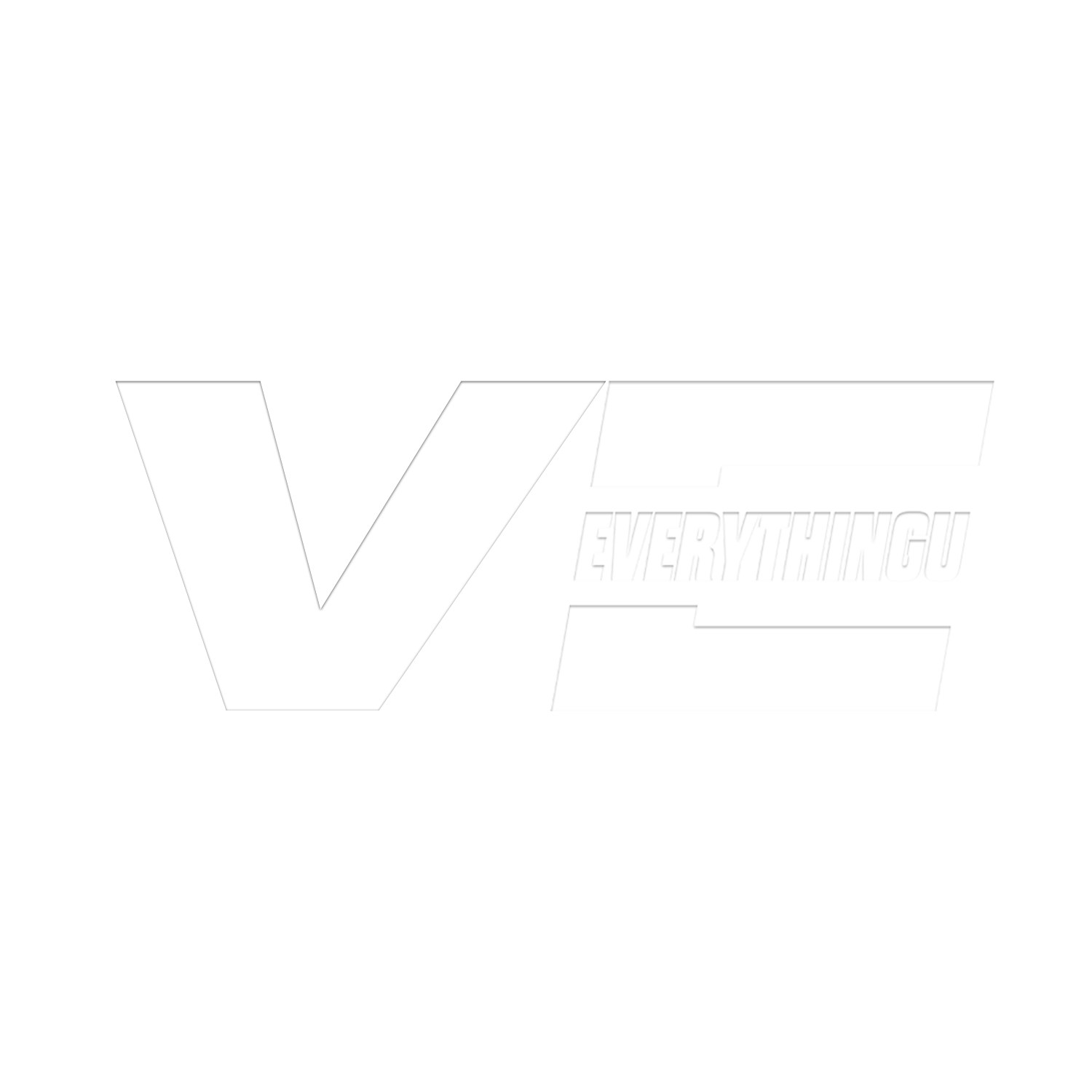 Black and white text graphic with the words "Vandal's Everything" and "Everything" arranged in a stylized, bold font.