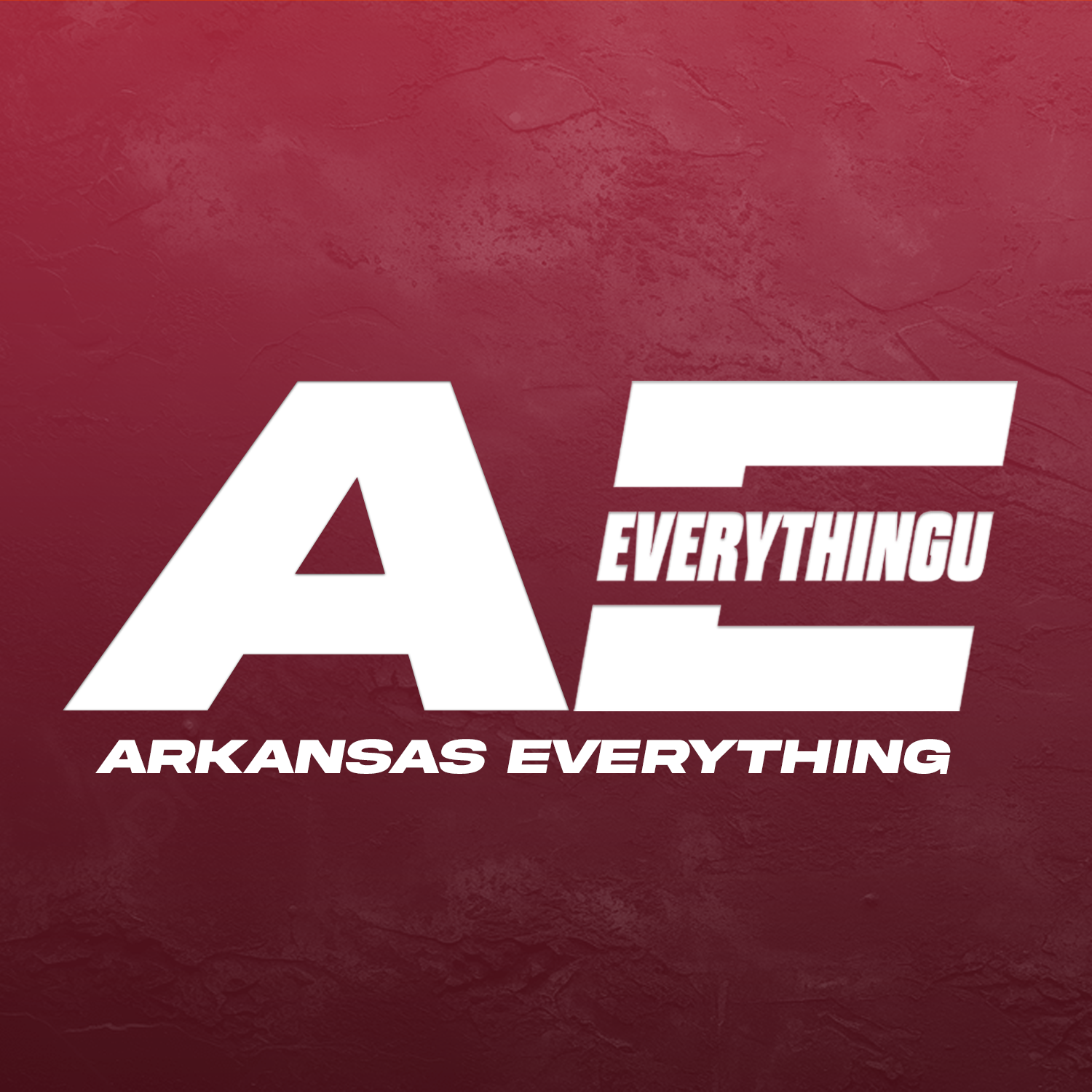 Logo with large white letters 'A' and 'C' on a red textured background, with the words 'EVERYTHING U' and 'ARKANSAS EVERYTHING' in smaller white text.