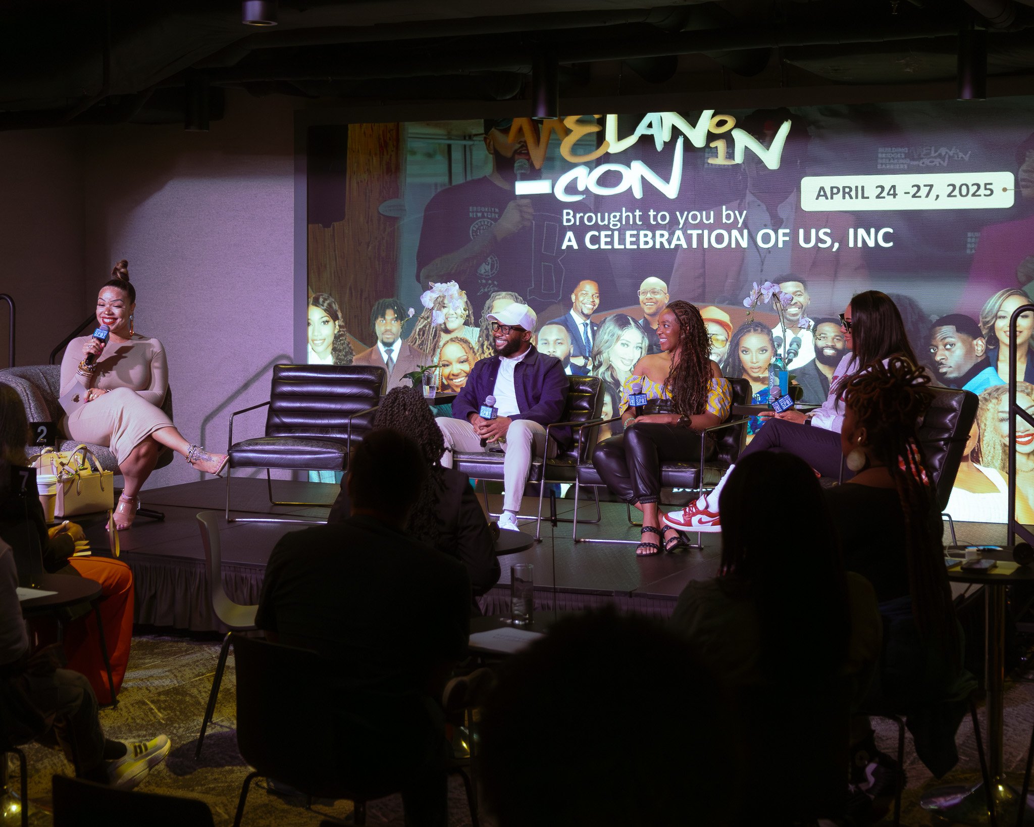 Participating in a mental health panel at MelaninCon in Washington, DC. 