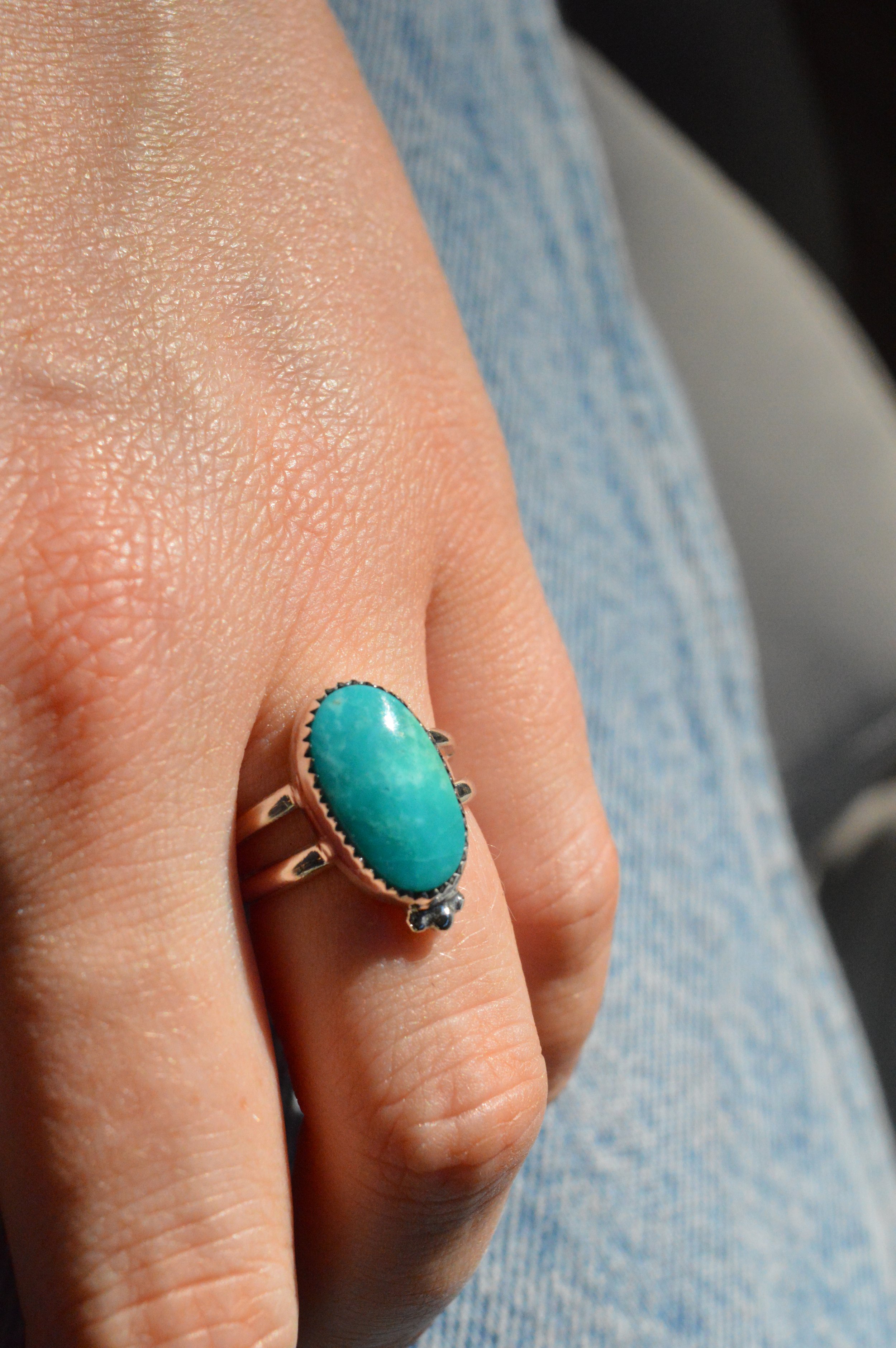 Mexican Turquoise Bling size 6.25
