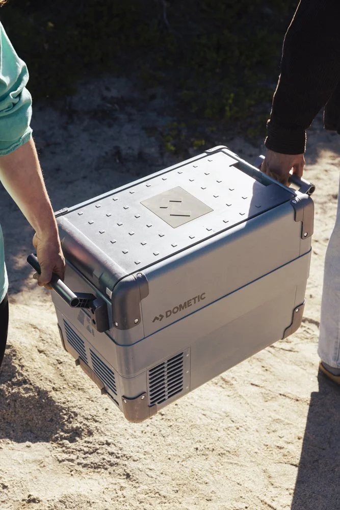 Product lifestyle photography for Dometic coolers shot in California's Sierra Nevada by commercial photographer Kaare Iverson.